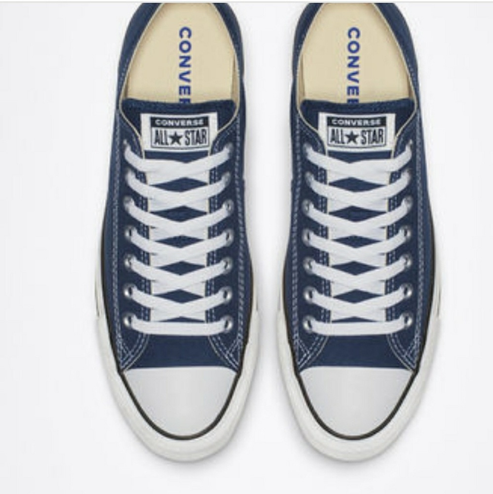 Unisex Chuck Taylor All Star Navy Low Cut Converse - Picture 3 of 8